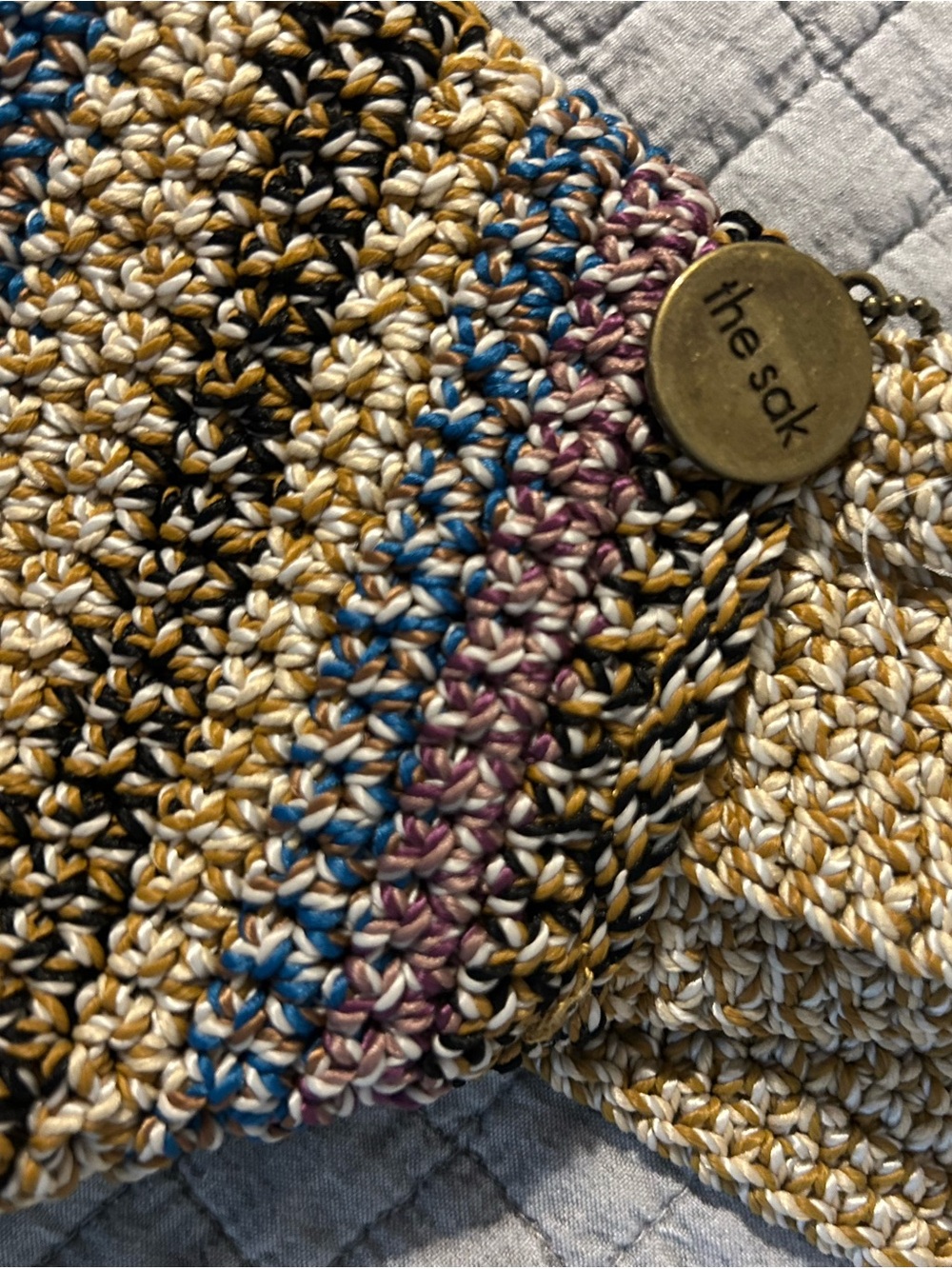 The Sak Woven Multicolor Stripe Sling Bag - Picture 4 of 8